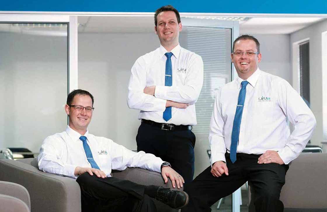 Riaan Maree, CTO (left), Botha Baree, CFO (middle) and Jaco Maree, CEO (right)